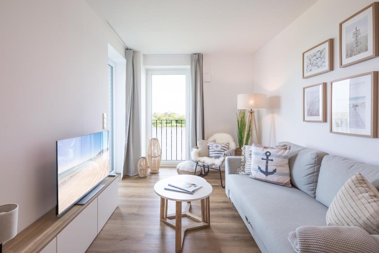 Apartment N14 Direkt Am Nordseedeich Mit Blick Auf Den See Nordstrand Eksteriør billede